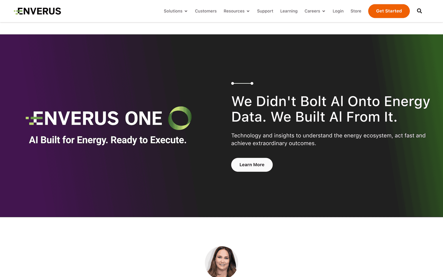 Enverus product interface dashboard screenshot homepage view