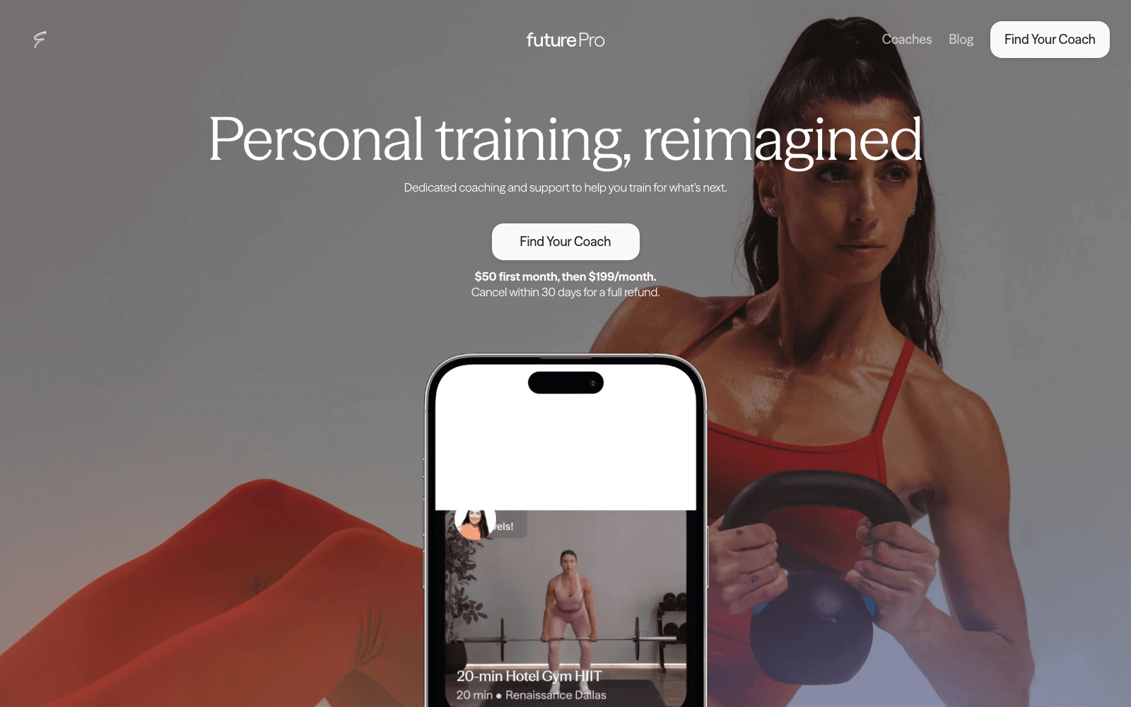Future fitness & lifestyle tool screenshot
