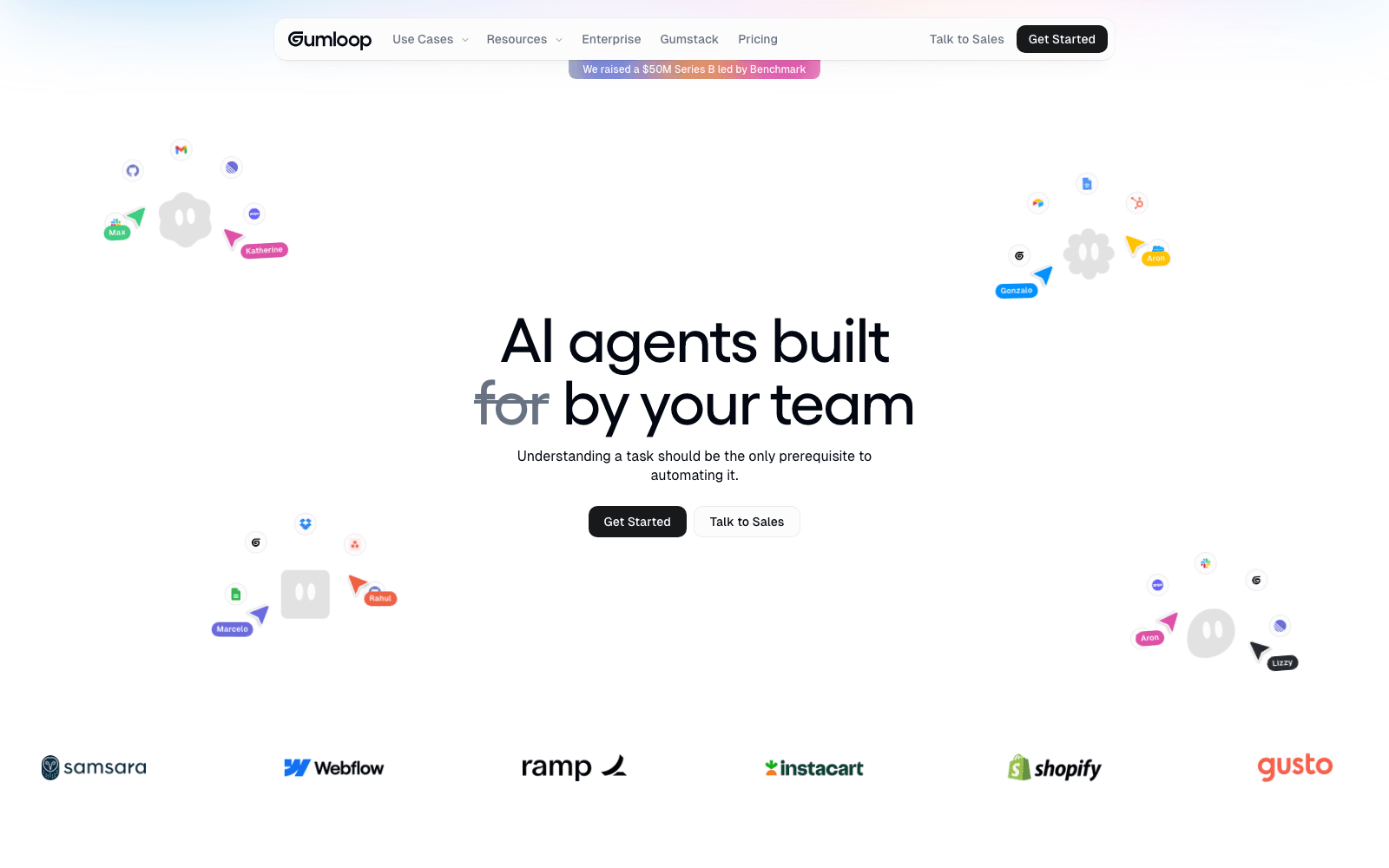 Gumloop no-code / low-code tool screenshot