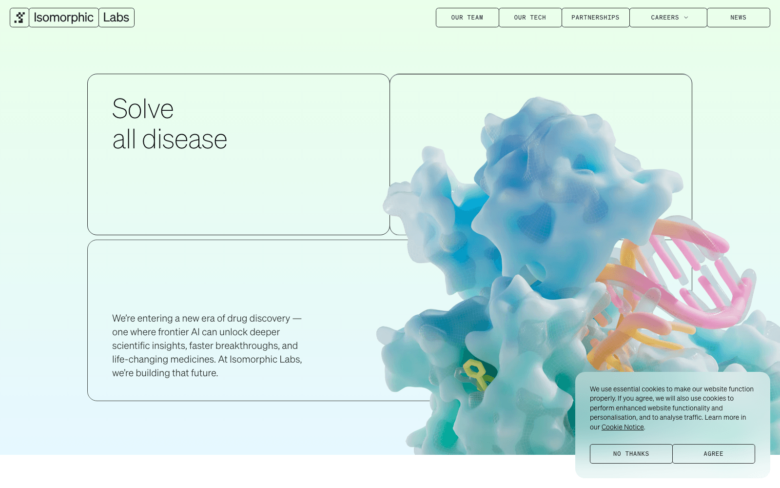 Isomorphic Labs healthcare tool screenshot