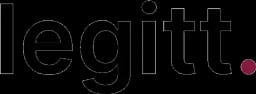 Legitt AI CLM Tools brand logo with company glyph and wordmark on transparent background