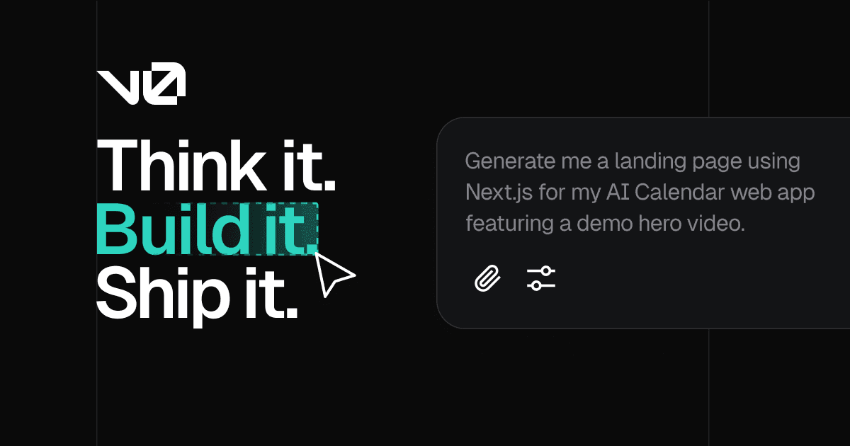v0 by Vercel App Builder Screenshot