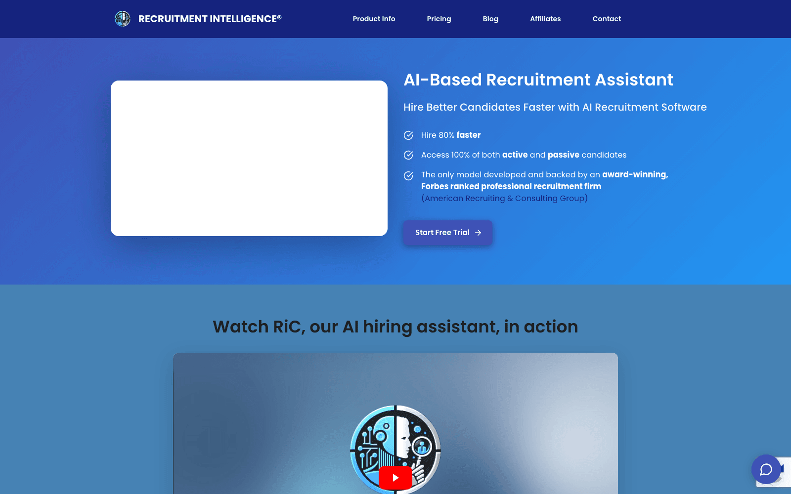 Recruitment Intelligence hr & job search tool screenshot