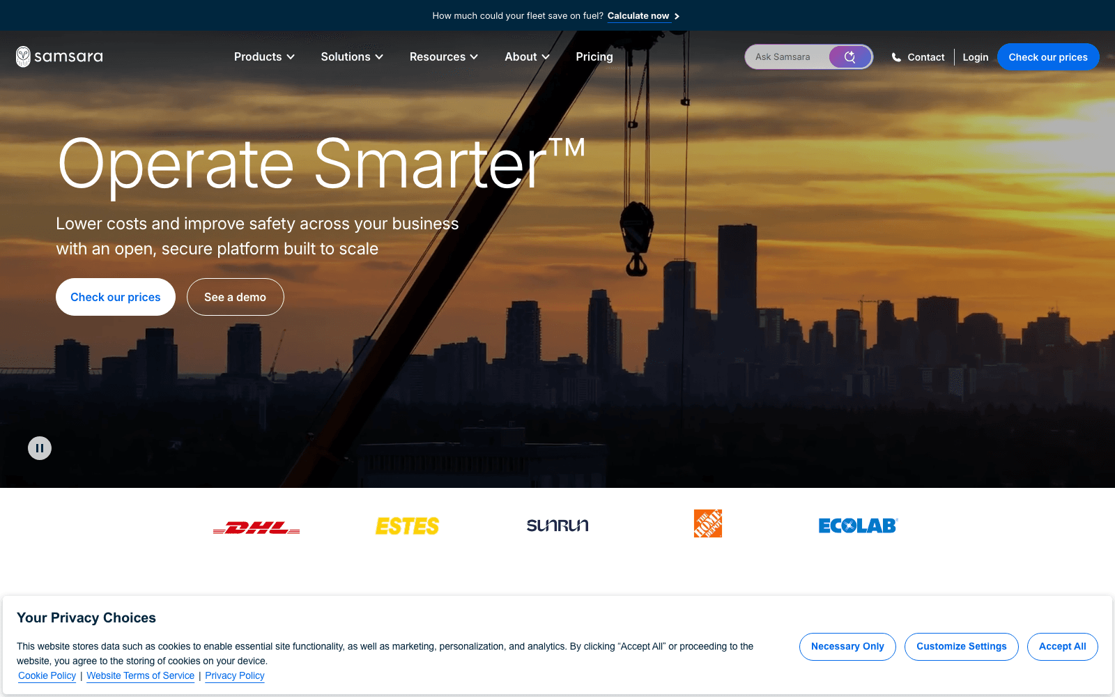 Samsara automotive tool screenshot