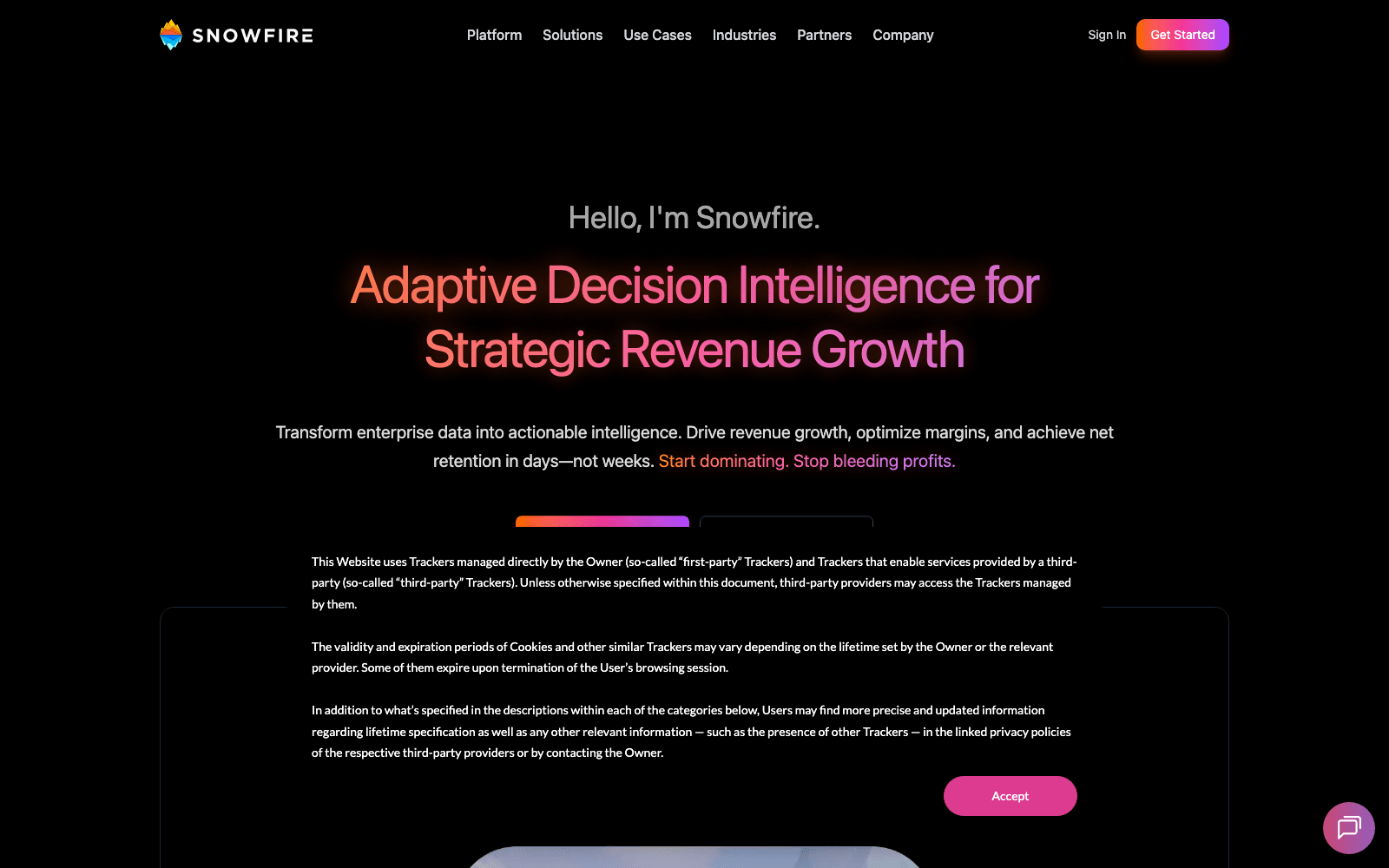 Snowfire AI workflow automation tool screenshot