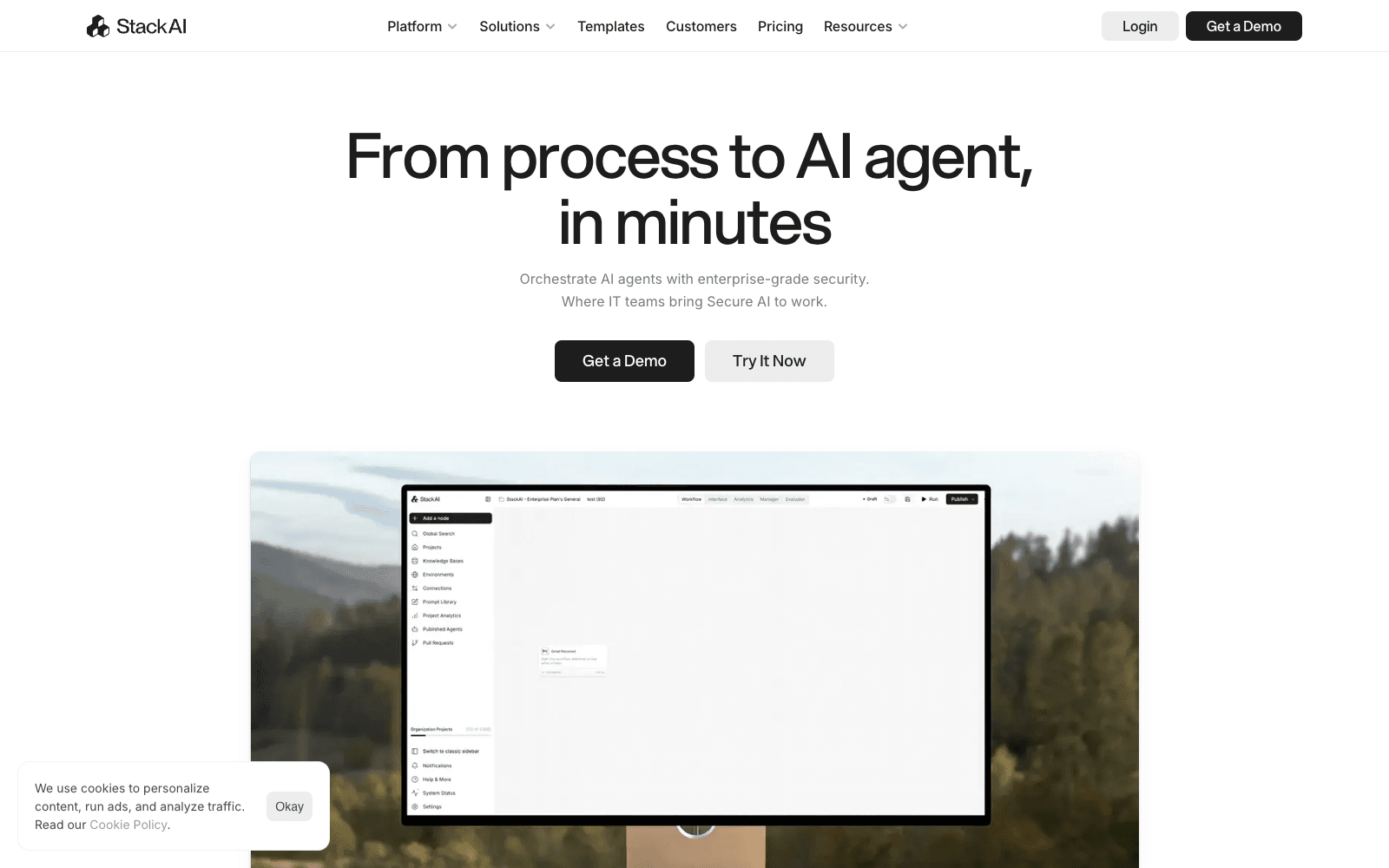 StackAI no-code / low-code tool screenshot