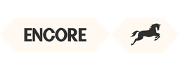 Encore AI logo, an ENCORE wordmark with a running horse mark for the revenue-focused AI agent platform