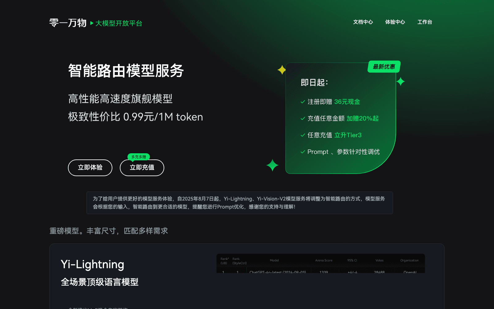 01.AI ai infrastructure tool screenshot