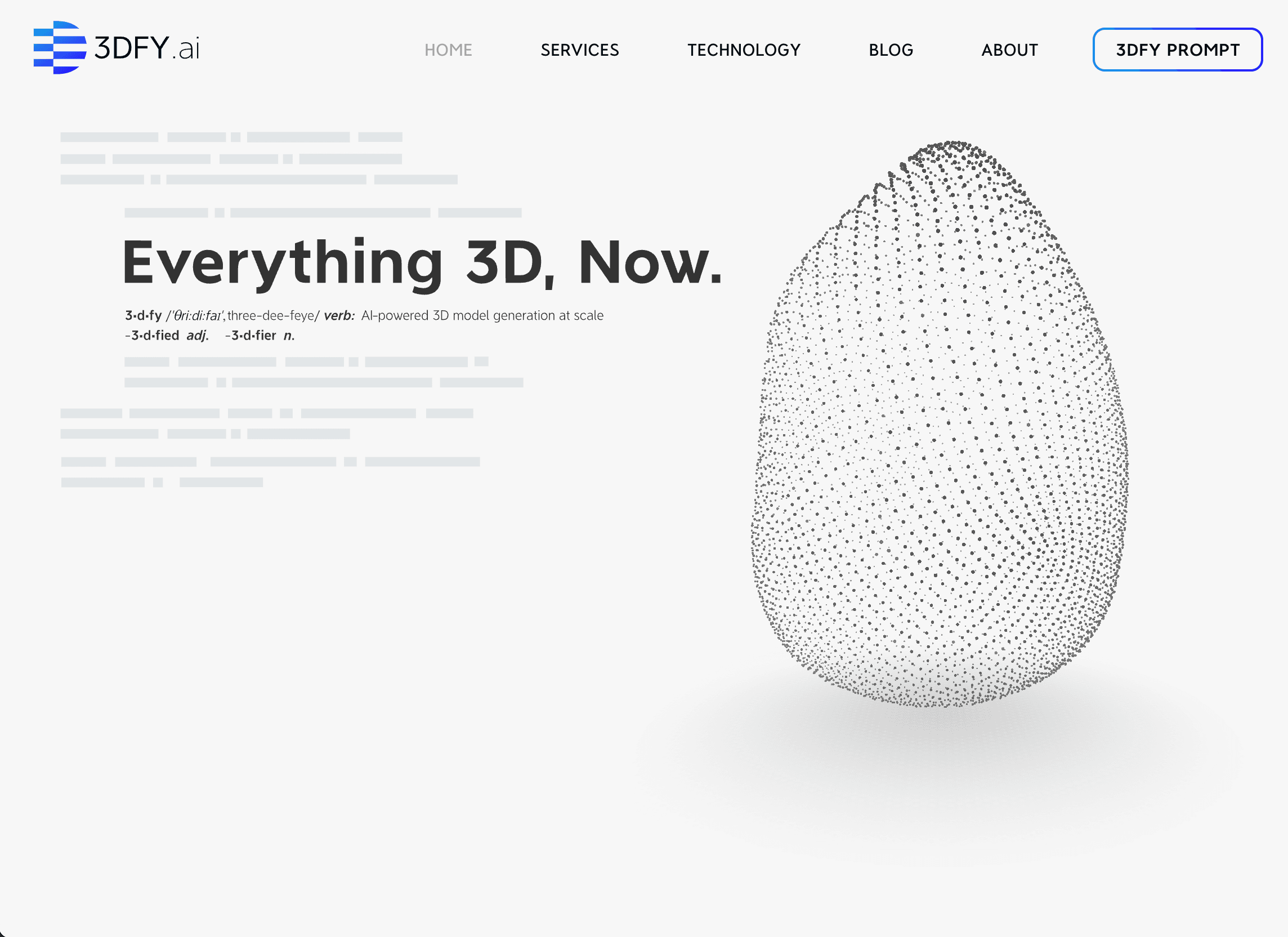 3DFY.ai - AI-Powered 3D Model Creation