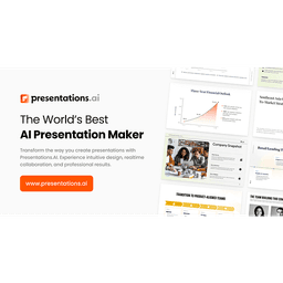 Presentations.AI official company logo for the AI tool