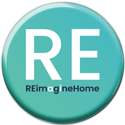 ReimagineHome brand logo mark shown as a square app icon