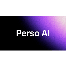 Perso.ai brand logo mark shown as a square app icon