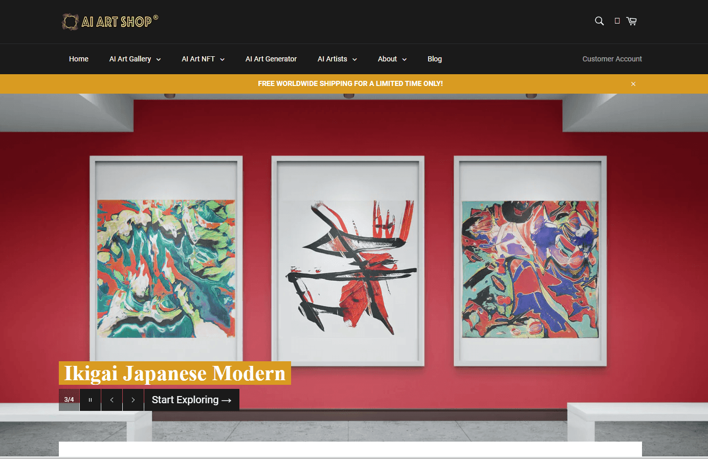 AI Art Shop - Fusion of Art and Technology