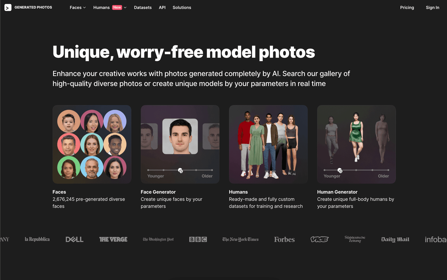 AI-generated model photo