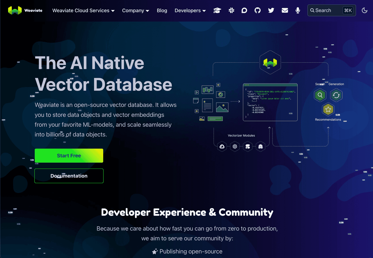 Weaviate AI-native vector database