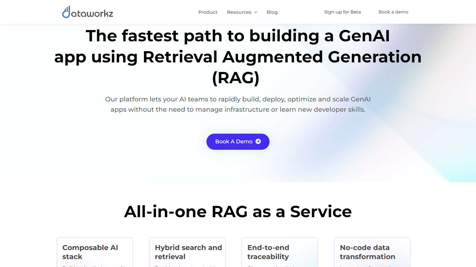 AI platform interface for GenAI apps