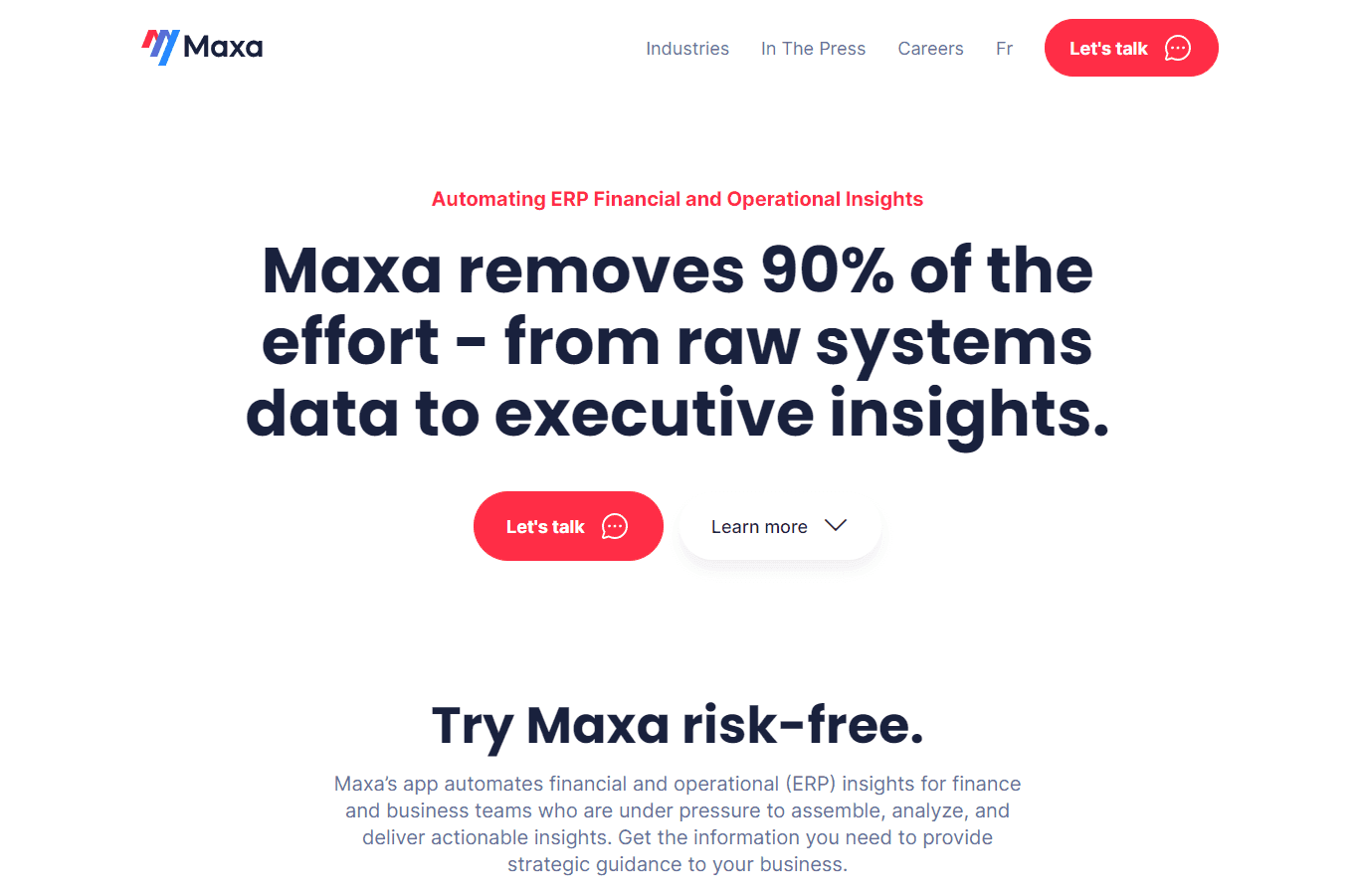 AI-powered ERP financial and operational insights platform interface