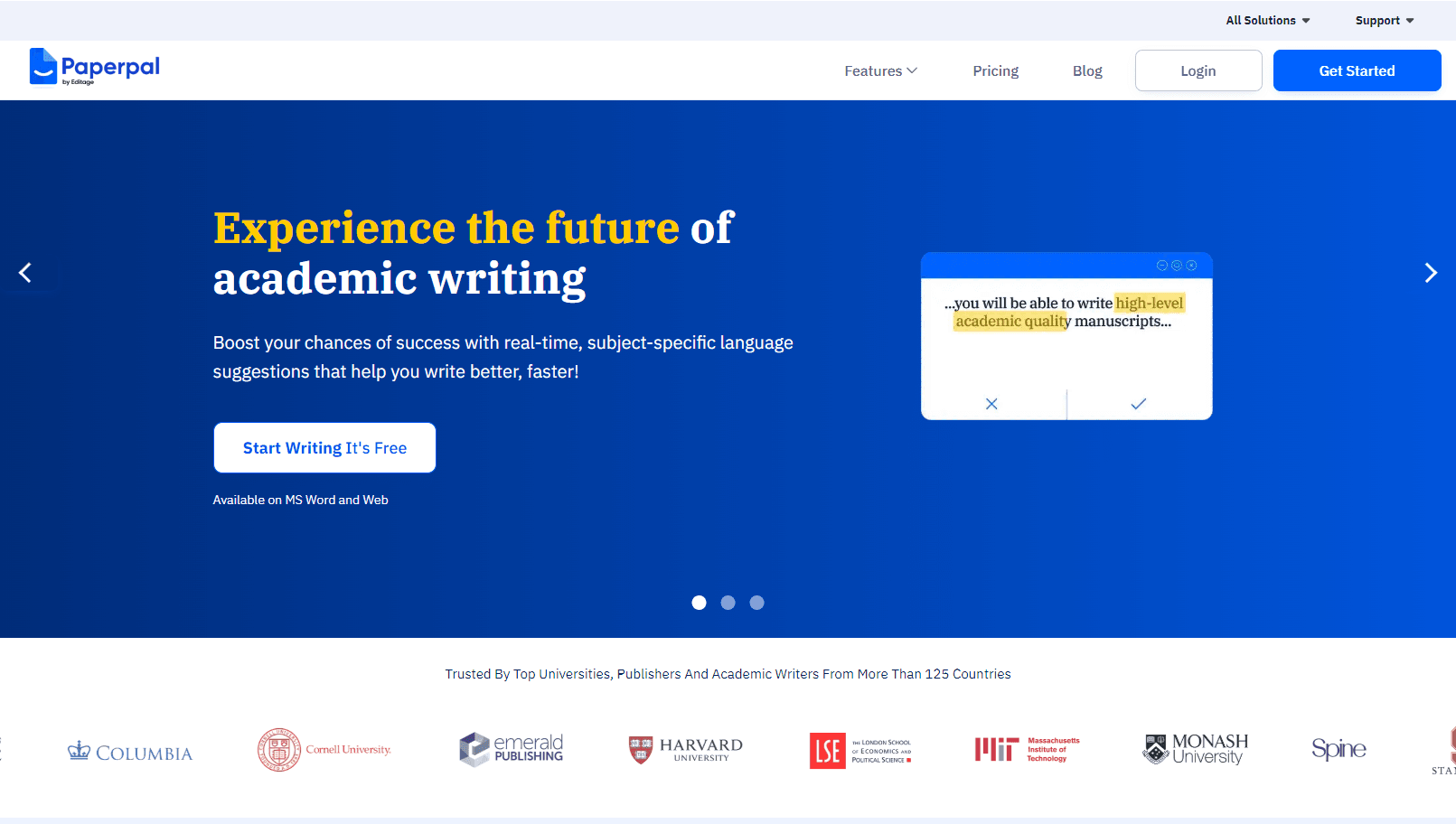 AI-powered academic writing assistant