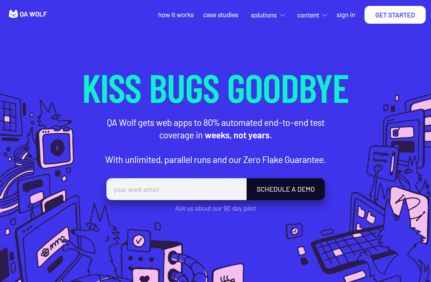 AI-powered automated QA testing platform interface