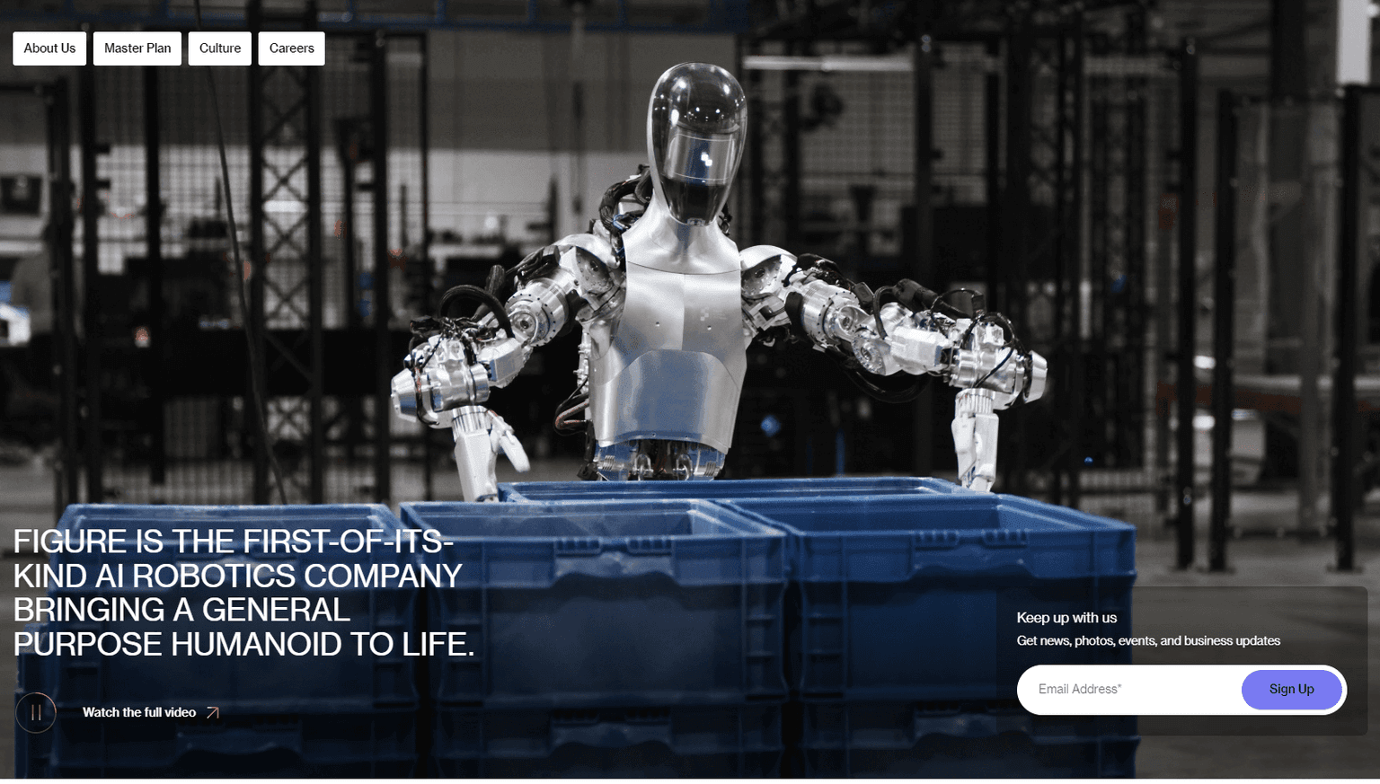 AI-powered autonomous humanoid robot for industrial applications