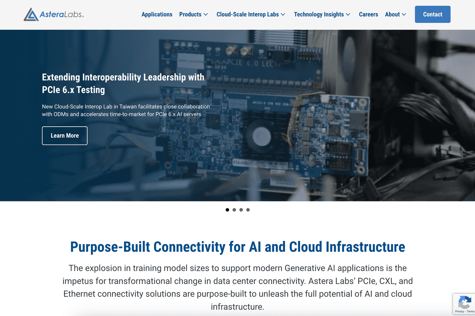 AI-powered connectivity solutions for cloud and AI infrastructure interface.