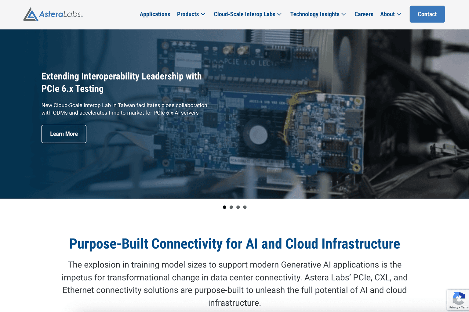 AI-powered connectivity solutions for cloud and AI infrastructure interface.