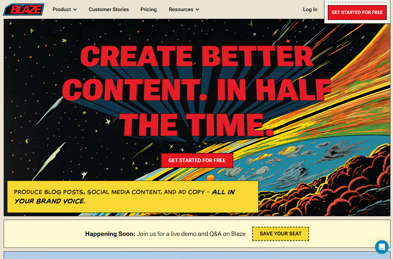 AI-powered content creation and marketing automation platform interface