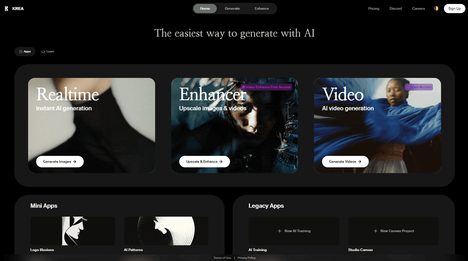 AI-powered content creation platform interface