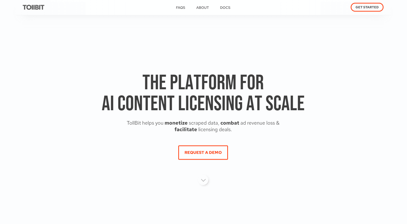 AI-powered content licensing platform interface