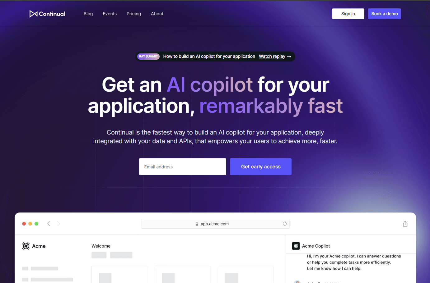 AI-powered continuous learning and data automation platform interface.