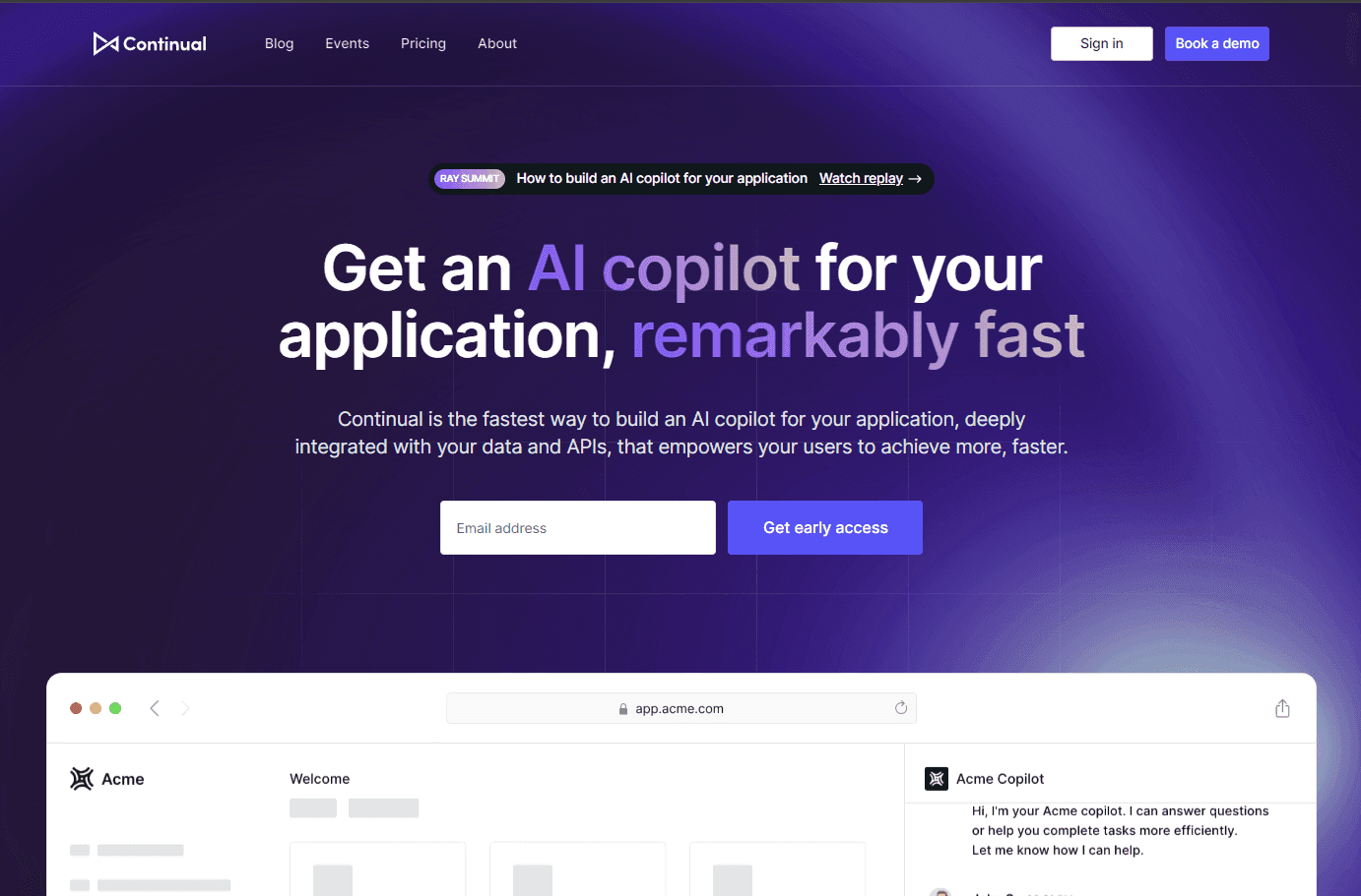 AI-powered continuous learning and data automation platform interface.