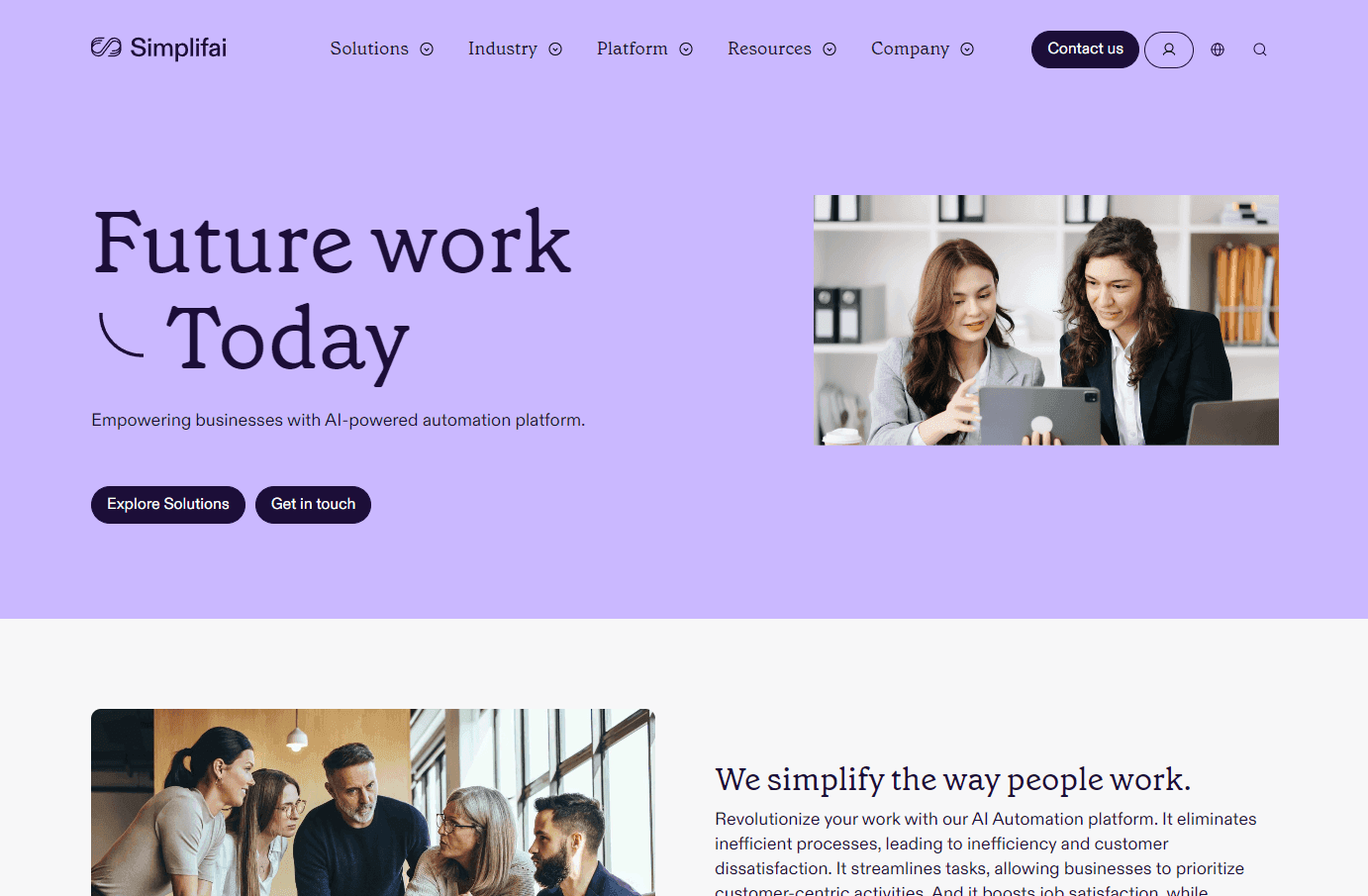 AI-powered customer service and business process automation platform interface