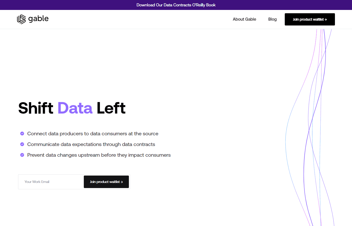 AI-powered data contracts platform interface
