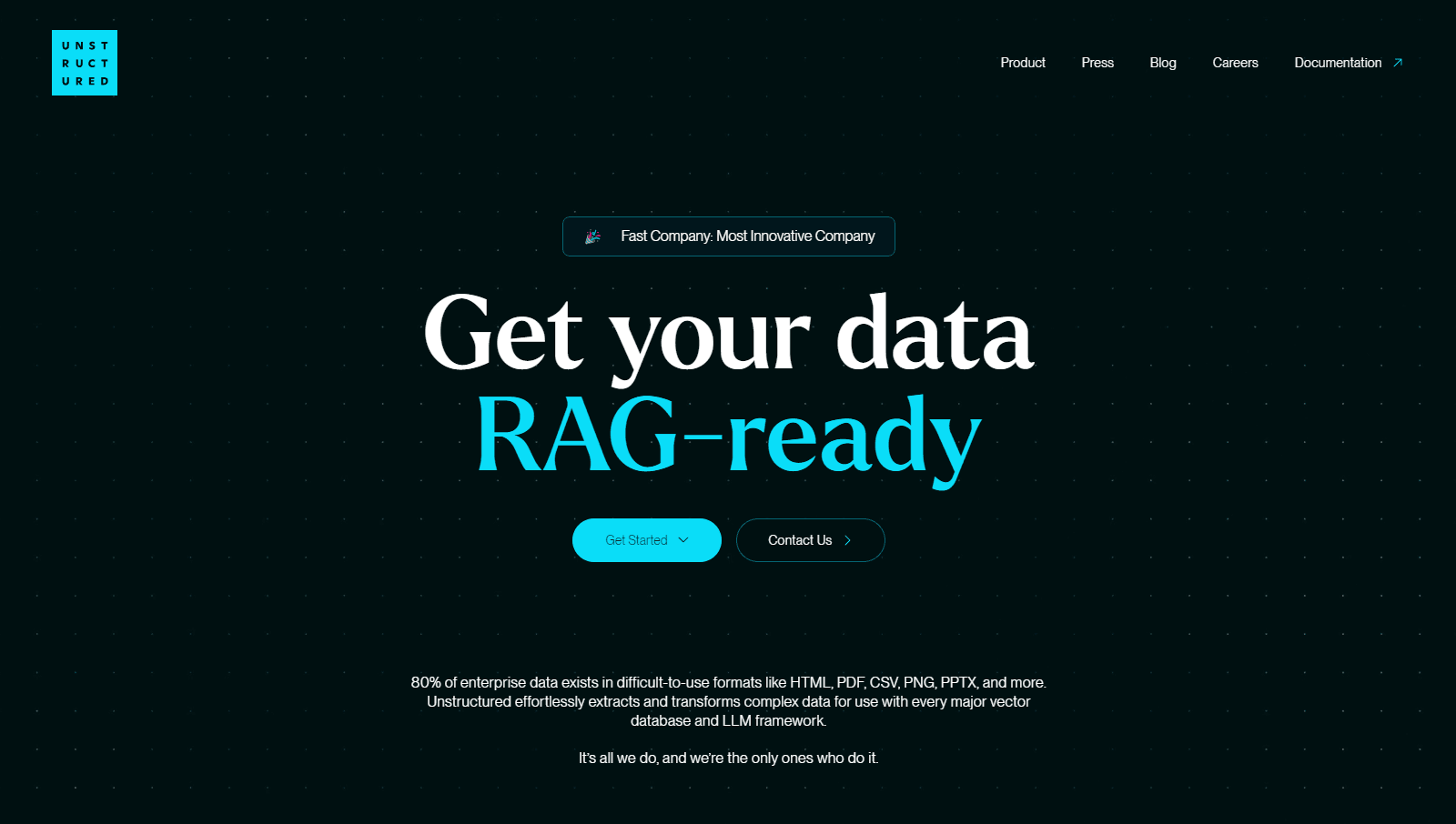 AI-powered data extraction and processing platform interface