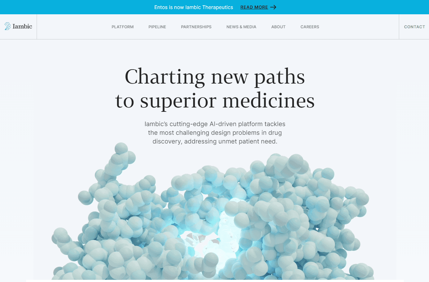 AI-powered drug discovery platform interface