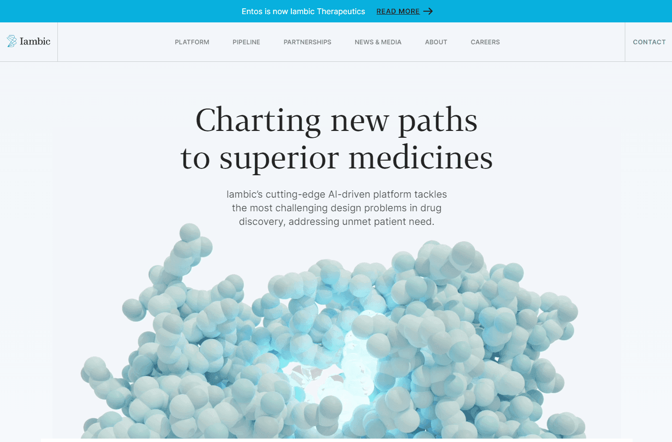 AI-powered drug discovery platform interface