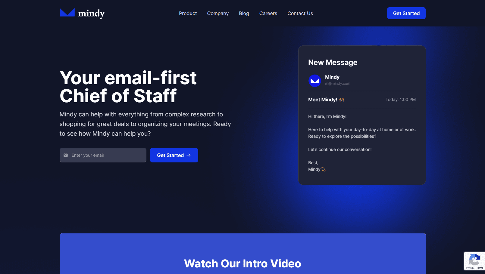 AI-powered email-first Chief of Staff interface