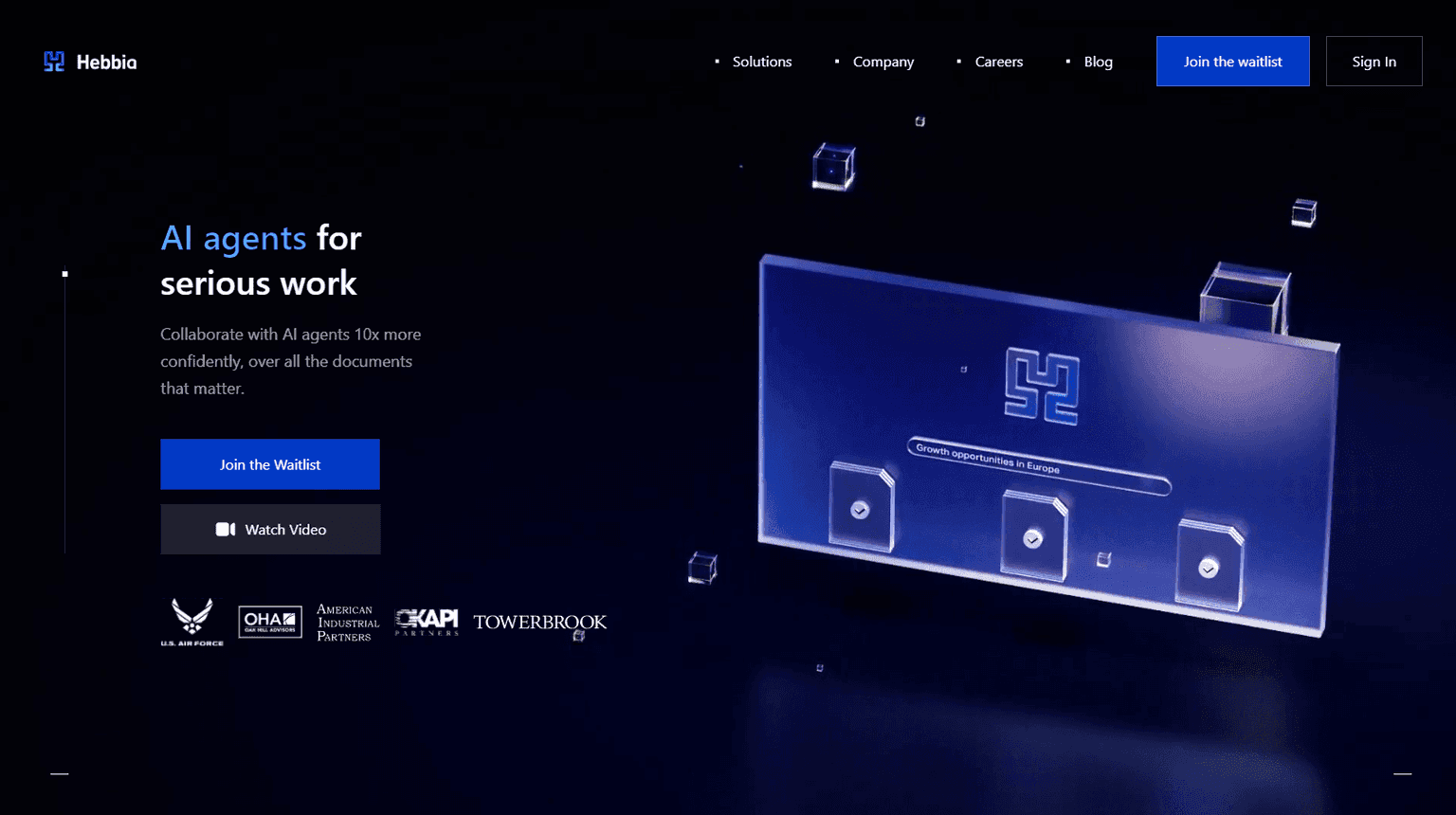 AI-powered enterprise search and document processing platform interface