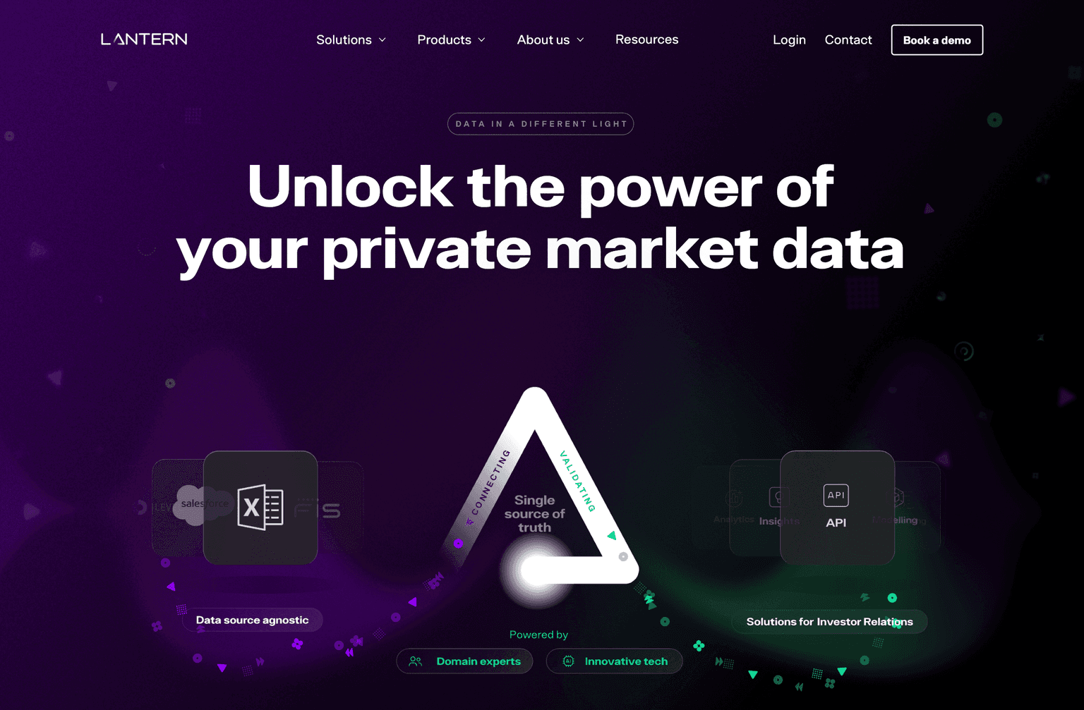 AI-powered fund and portfolio analytics platform interface.