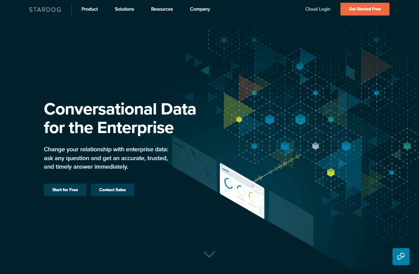 AI-powered knowledge graph platform interface.