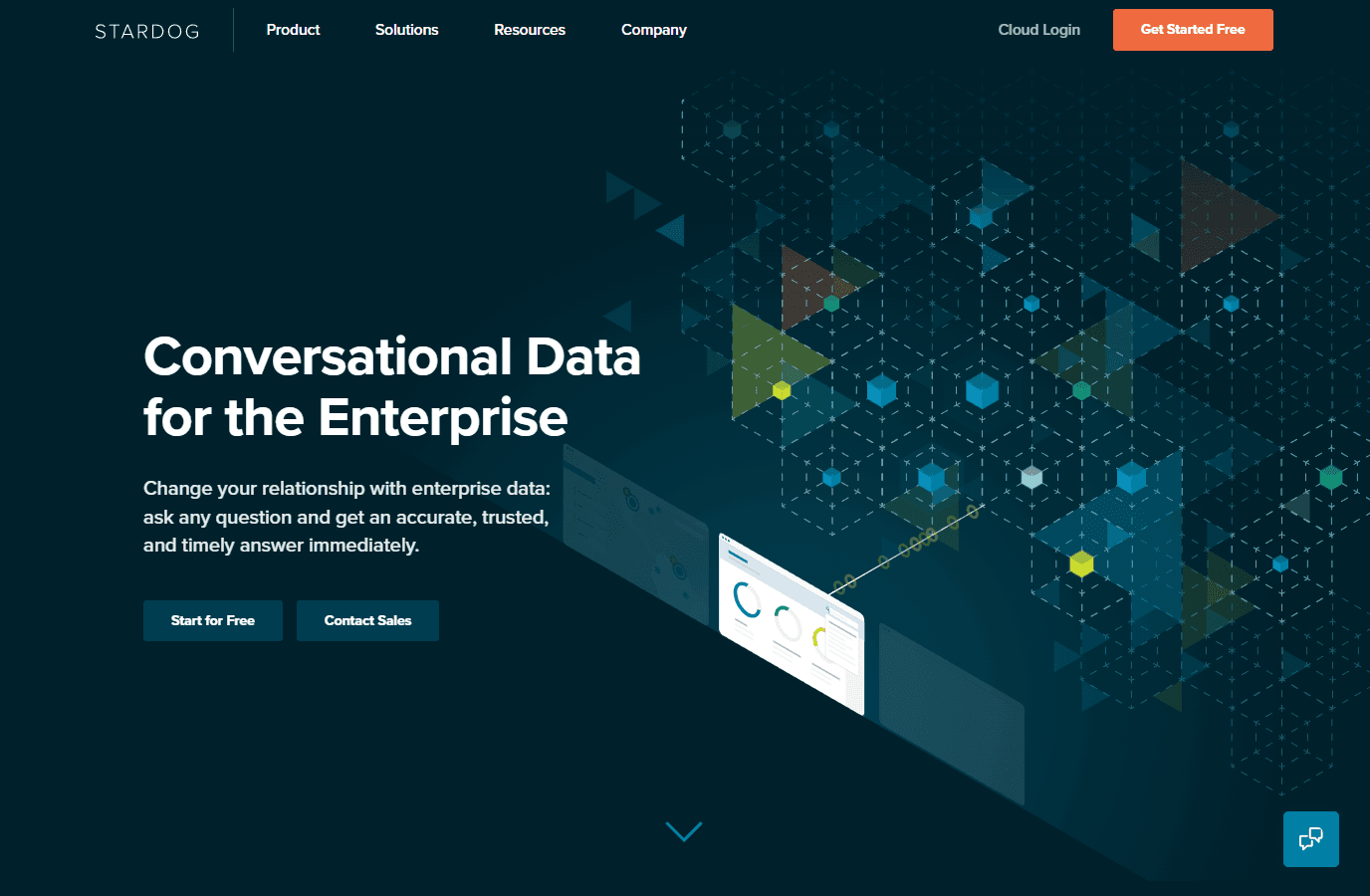 AI-powered knowledge graph platform interface.