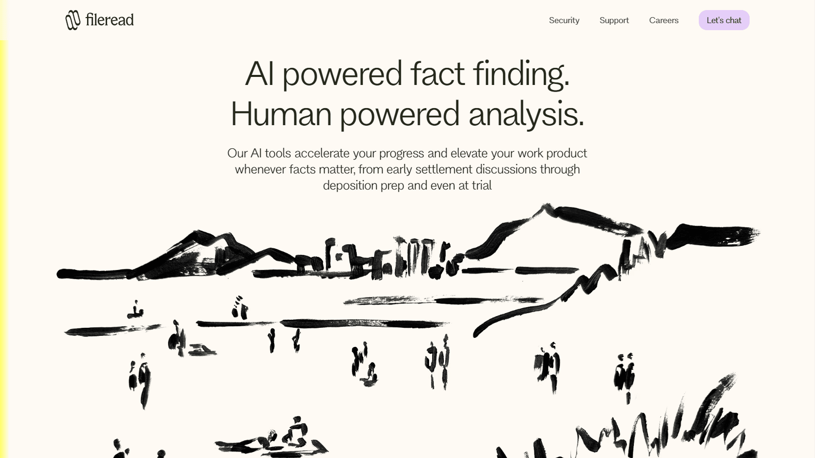 AI-powered legal information discovery interface