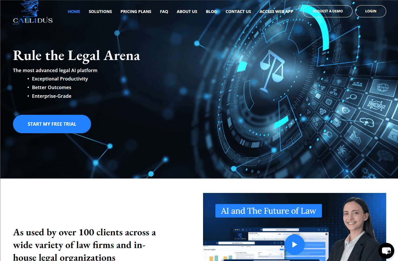 AI-powered legal research and document review platform interface