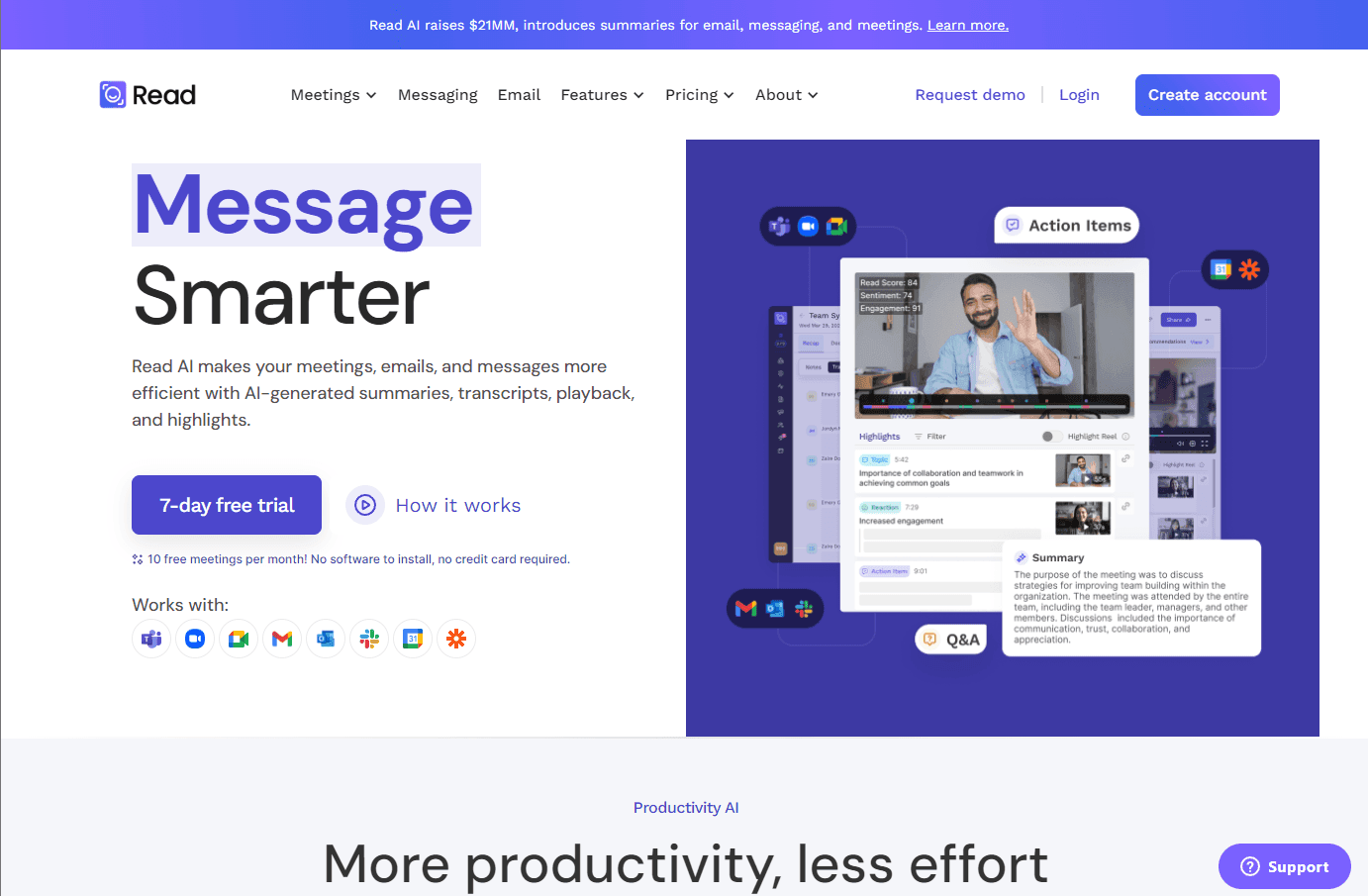 AI-powered meeting analytics and engagement platform interface