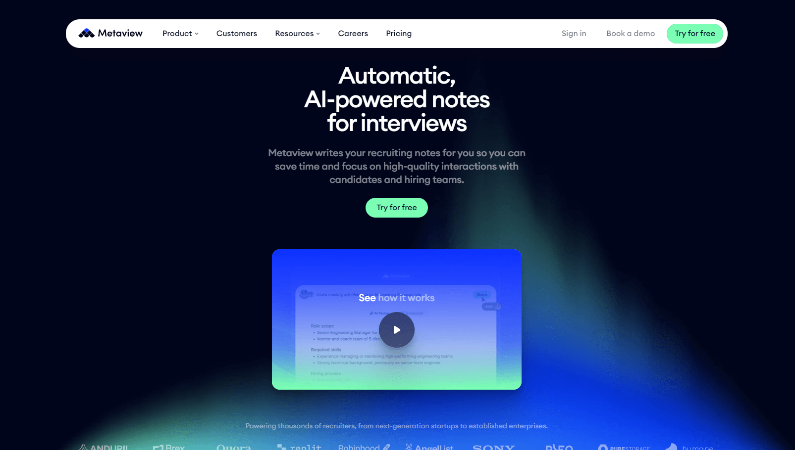 AI-powered platform for automated interview notes and insights