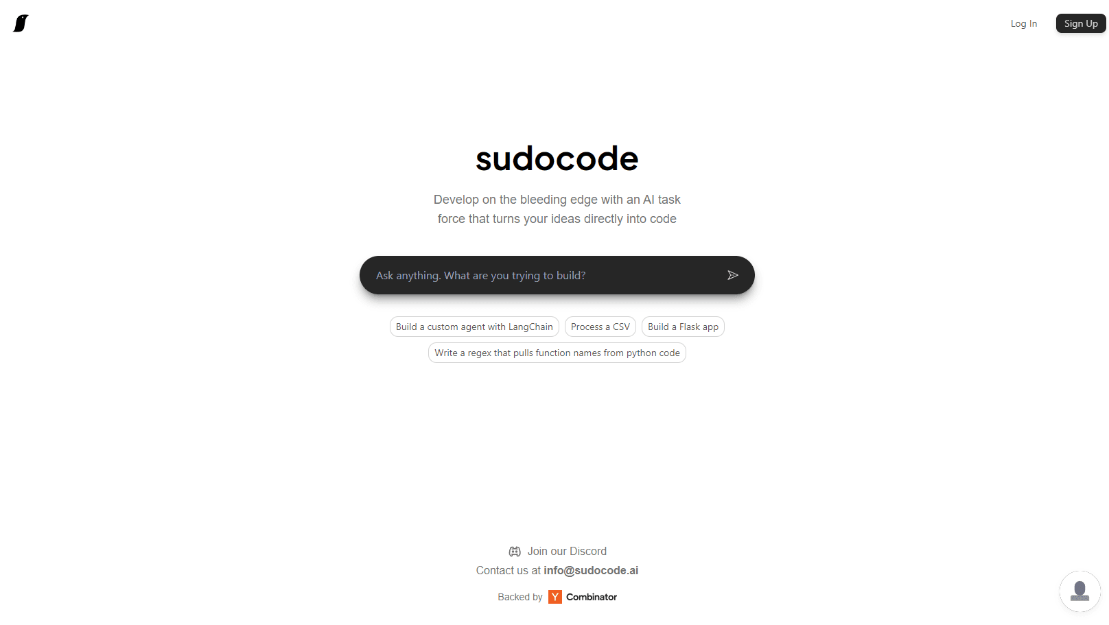 AI-powered platform for generating software code from plain English