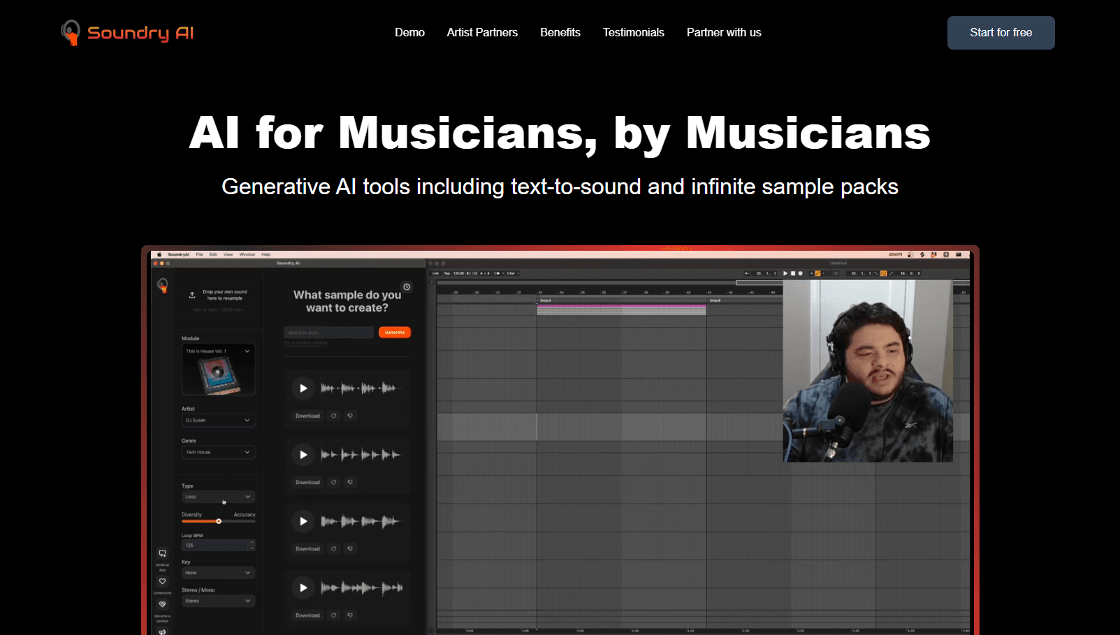 AI-powered platform for generative sound creation