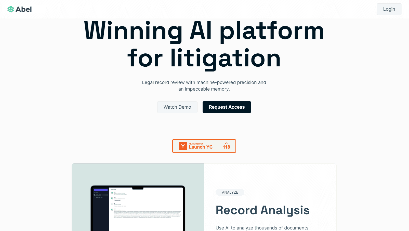 AI-powered platform for legal record review and analysis