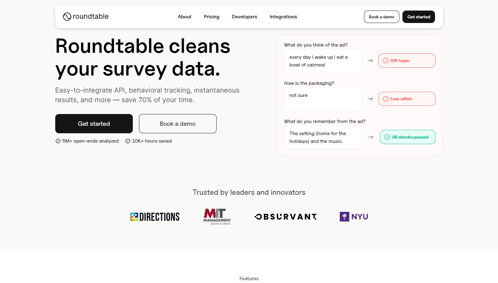 AI-powered platform for survey data cleaning and fraud prevention