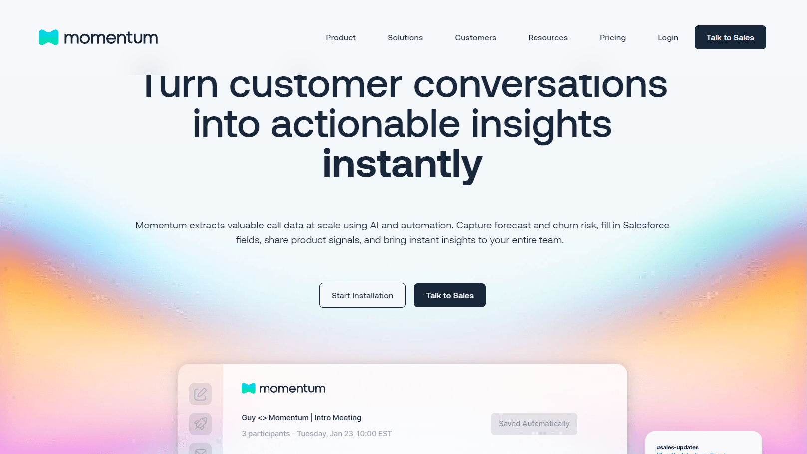 AI-powered sales insights and automation dashboard
